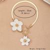 Elegant Simple Flower Pendant Snake Bone Chain Anklet For Women Men Fashion Floral Foot Chain Ankle Bracelet Versatile Jewelry