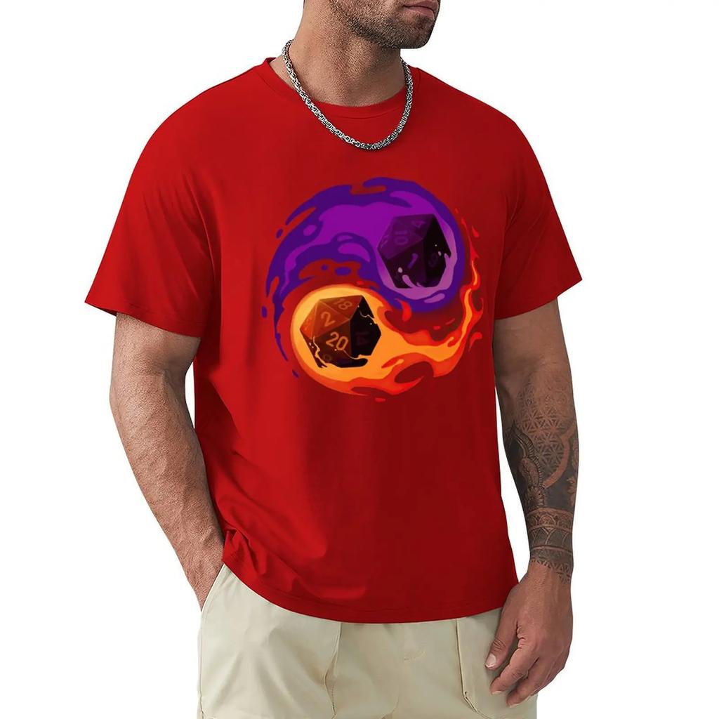 Balance Dice - Dungeon Master RPG Player - Role Playing Critical Hit Cool And Funny Short Sleeved Casual Fashion Cotton T-shirt