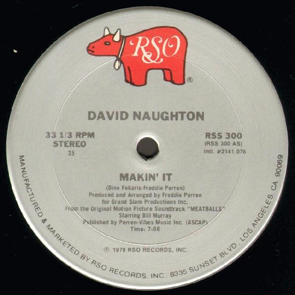 

12inch Record DAVID NAUGHTON - Makin It RSS300 RSO 1978 Canada Soul/Funk Used