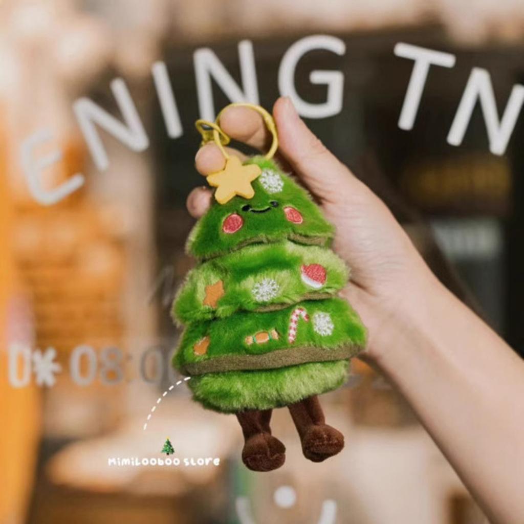 Cartoon Christmas Tree Keychain Pendant, Christmas Plush Toy, Christmas Decoration Pendant, Bag Keychain Pendant
