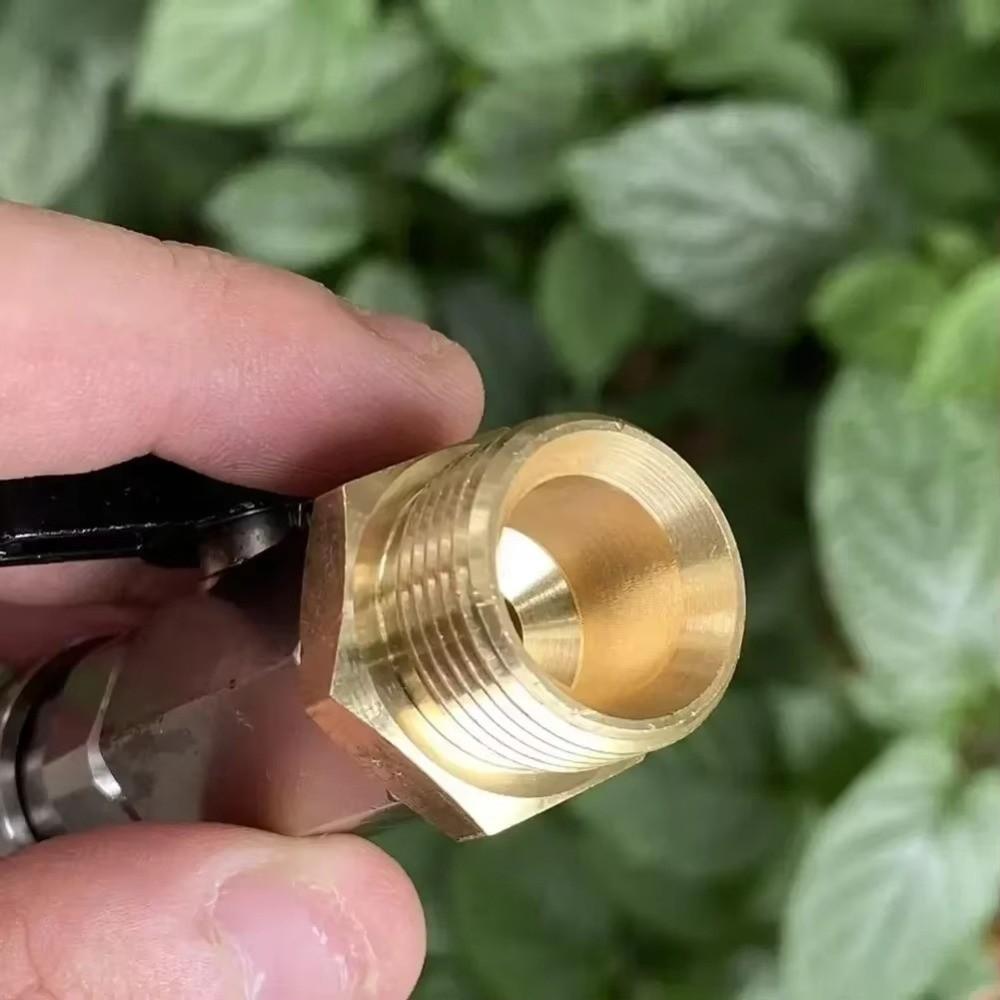 1/4" Quick Connector Power Washer Hose Switch Brass Ball Valve Hose Switch Gardening