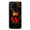 Marmurowy Etui na Telefon z Literą dla Samsung Galaxy S26 S25 S24 S23 S22 S20 S21 FE Ultra S25 Edge Plus 5G Miękki Pokrowiec TPU Fundas Capa Torba