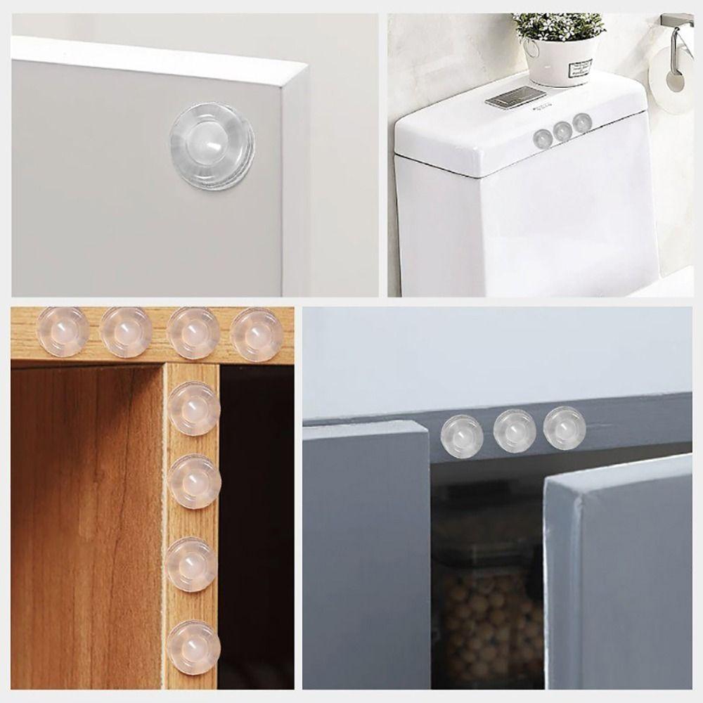 50Pcs/Sheet Rubber Furnitures Bumper Pad Door Cabinet Toilet Drawer Wall Cushion Stickers