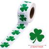 500 Stück St. St. Patrick's Day Aufkleber Kleeblatt Rollenaufkleber 1 Zoll Klebeetikett für Basteln Grüne Kleeblatt Aufkleber