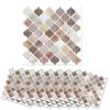 Golspia Moroccan Tile Stickers for Kitchen, Waterproof, Beige, 10 Sheets
