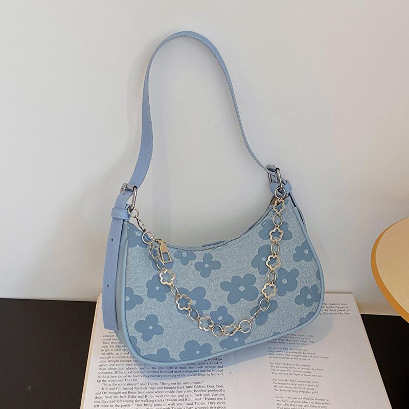 Women's 2023 Trendy Retro Crossbody Baguette Bag – Lace Knit Fabric