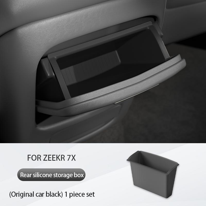 

Для ZEEKR 7X 2025 2025 Задний ящик для хранения подлокотника центральной консоли Силиконовый ящик для хранения e ящик для хранения чёрный
