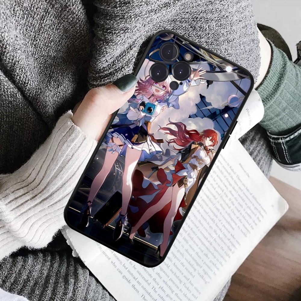 

Honkai Game S-Star R-Rail Phone Case For IPhone 16 15 8 7 6 6S Plus X SE XR XS 14 11 12 13 Mini Pro Max Mobile Case iPhone 16 pro