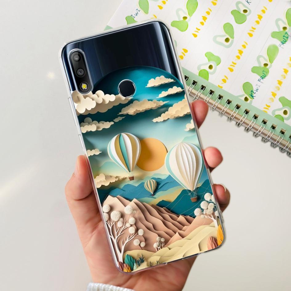 Pouzdro na telefon pro Asus Zenfone Max Pro M2 ZB631KL ZB633KL ZB630KL Pouzdra Silikonové Měkké Průhledné Kryt pro Asus X01BDA X01AD X01BD Funda