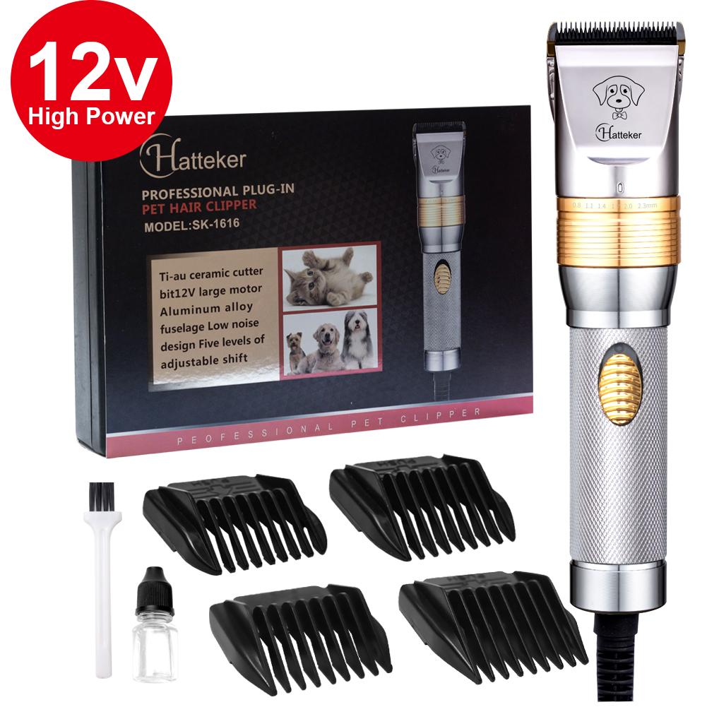 

Hatteker EU Триммер для груминга питомцев для кошек и собак Большой Бытовой Электрическая машинка для стрижки волос Высокая мощность Уход за питомцами