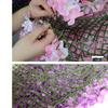 Green Artificial Flower Wall Panels Plastic Rack for Wedding Ceremony Decoration Photo Area Party Event
