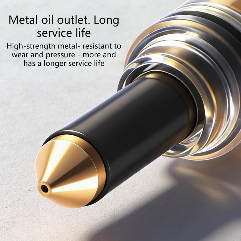 Plastic Chainsaw Grease Guns with Pre Load 1.5Oz Lubricator For Smooth Operate Improved Tool Performances Easy Refill