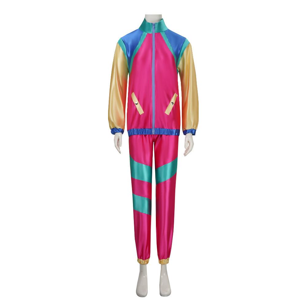 Game Themed Disco Costume For Couples 70s Retro Hipster Stage Wear