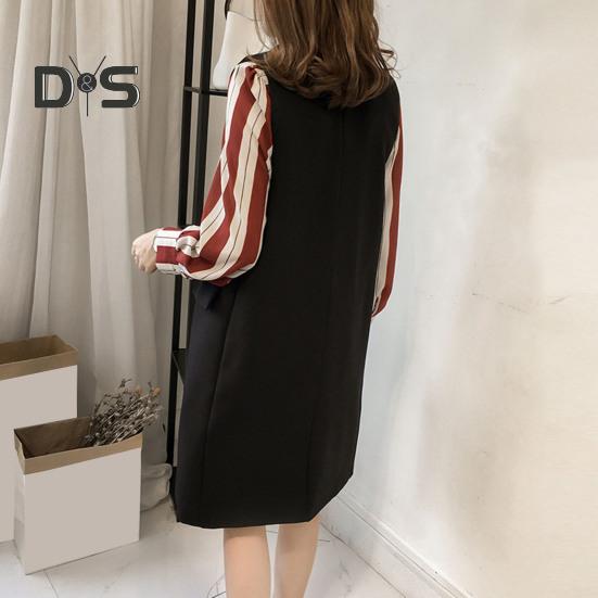 Høst Vår Dame Vest Nedrekket Krage Dobbeltspent Løs Ermeløse Knelengde Lommer Cardigan Ensfarget Daglig slitasje Vest Frakk