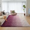 Gradient Fiber And Wool Color Scheme Living Room Carpet, Bedroom Easy-To-Clean Corner Warmth Carpet For Home Decoration