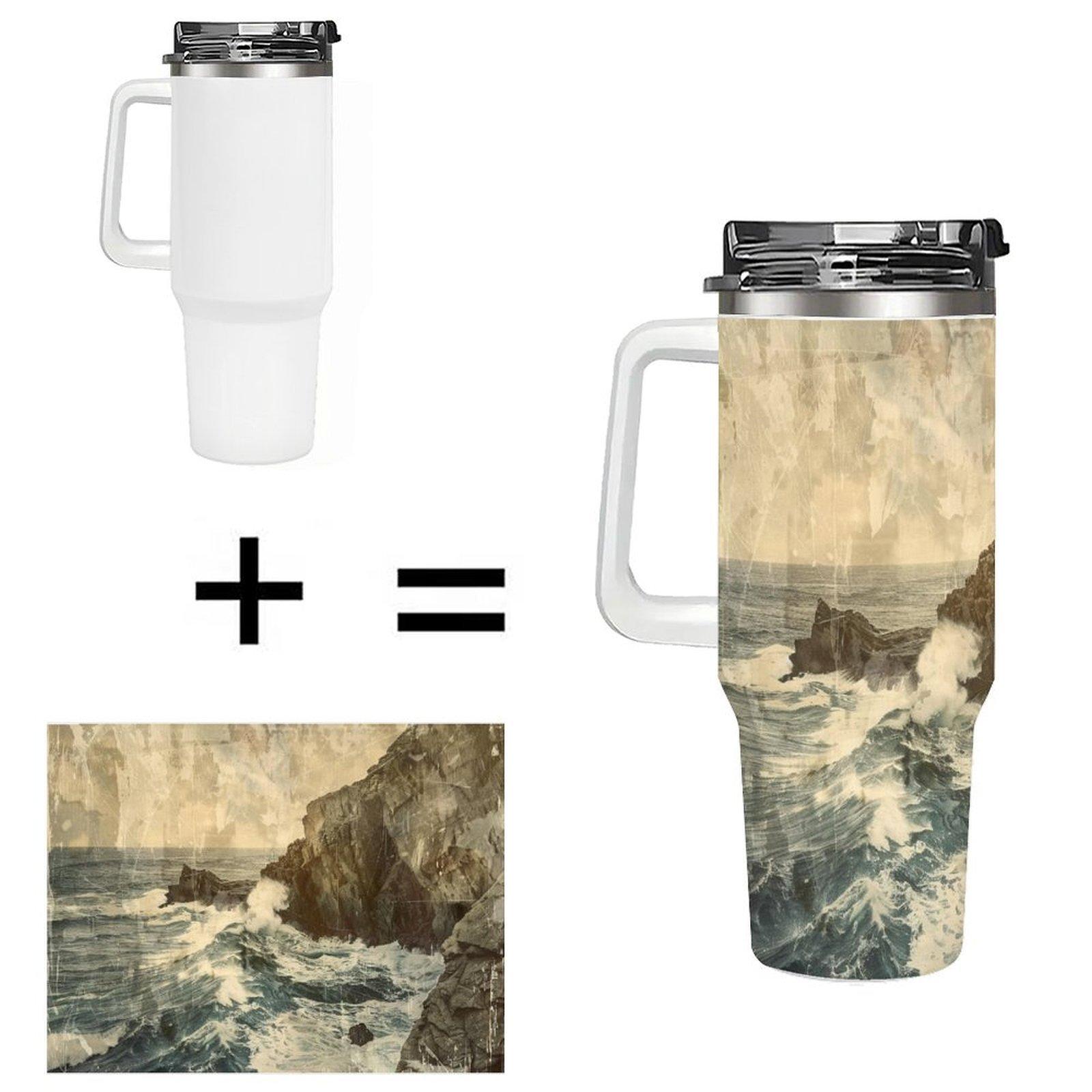 Drop Shipping Blank 40oz Stainless Steel Tumbler Custom Sublimation For Bakery Shop Branded Drinkware Stock 40oz(1133.98g)
