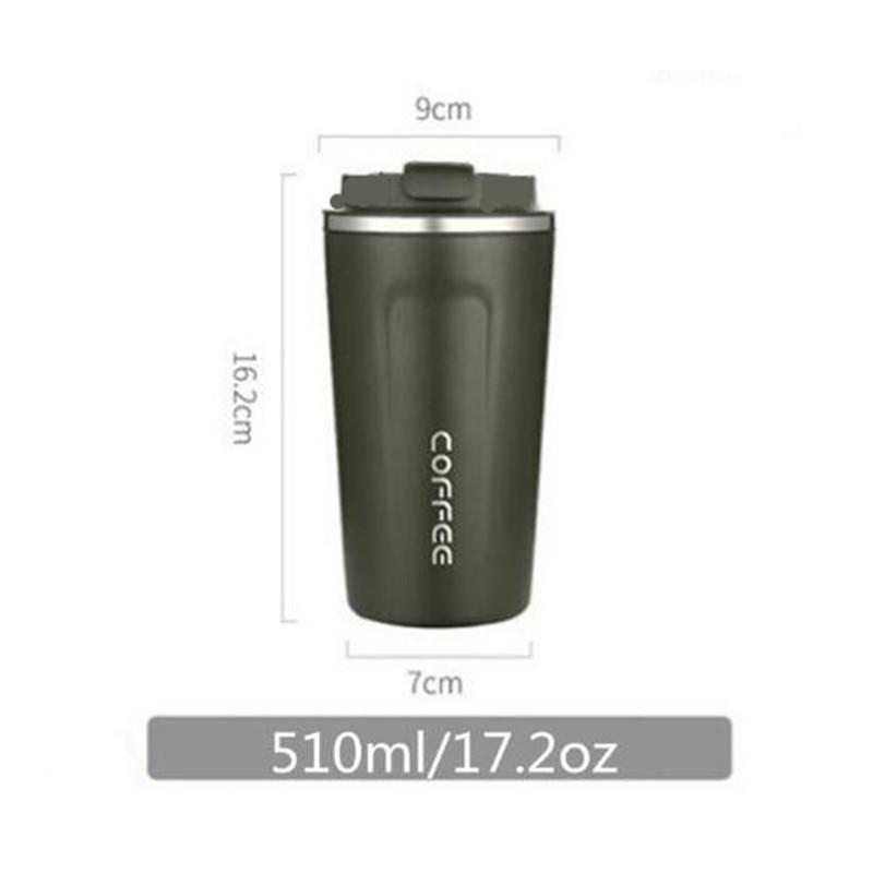 Stainless Steel Coffee Thermos Mug 380/510ml Portable Car Vacuum Flask Travel Insulated Thermal Water Bottle for Cold/Hot