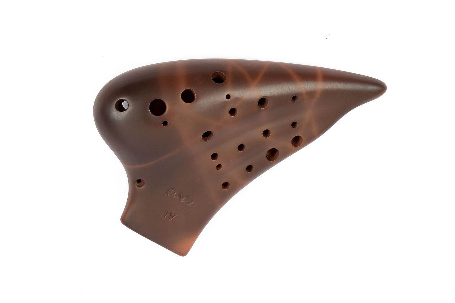 

TNG Ocarina Musical Instrument sand red AC fingering dedicated Ocarina High quality wind blowing multiple pipes [12 holes/Triple/Alto/C key/Purple