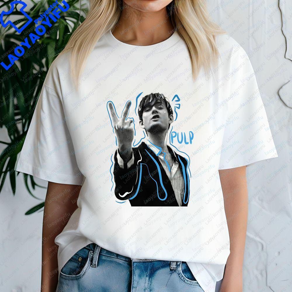 Pulp Band Fashionable Summer Casual Trendy AllPurpose Roundneck ShortSleeved Tshirt for Both Unisex and WoUnisex