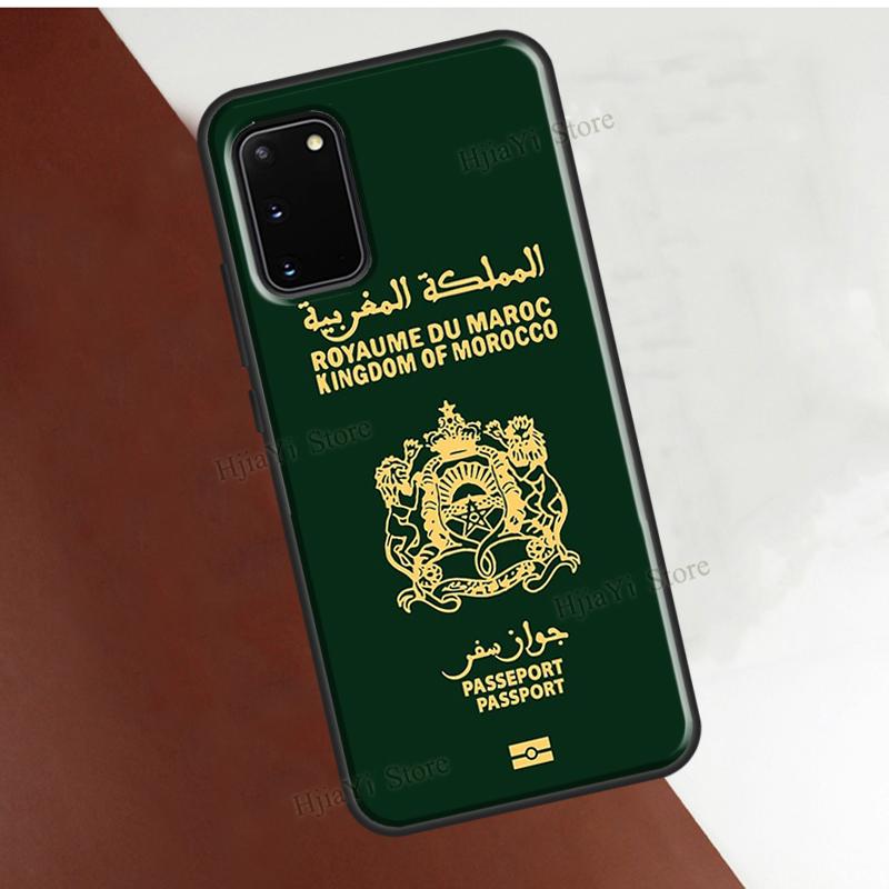 Marocco Maroc Bandiera Marocchina Cover per Samsung Galaxy S22 Ultra S21 S20 FE Note 20 S8 S9 S10 Note 10 Plus Custodia per telefono