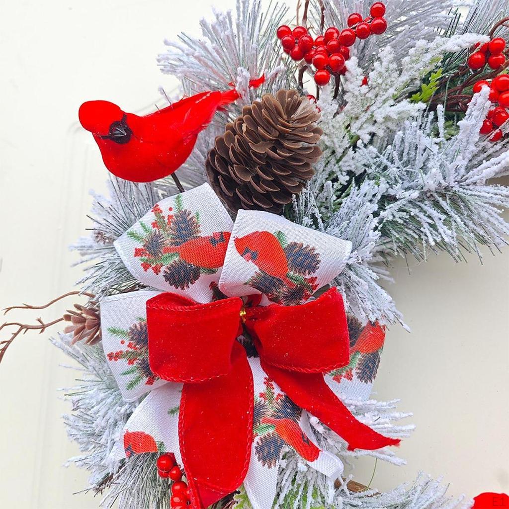 Christmas Wreath Xmas Winter 45cm Seasonal Garland Front Door Party