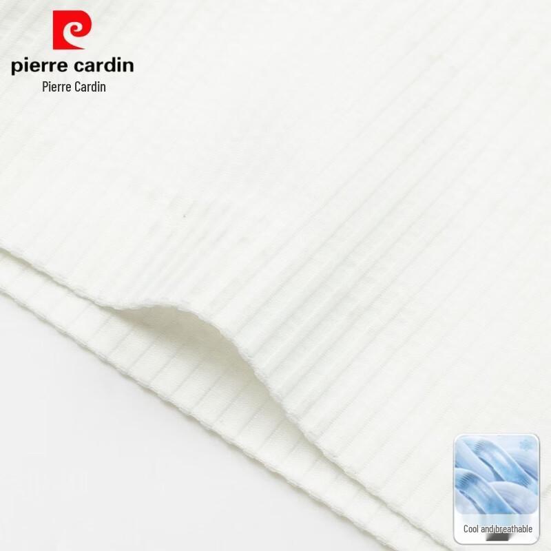 Pierre Cardin Men's 2026 Summer Vertical Striped Short Sleeve Shirt