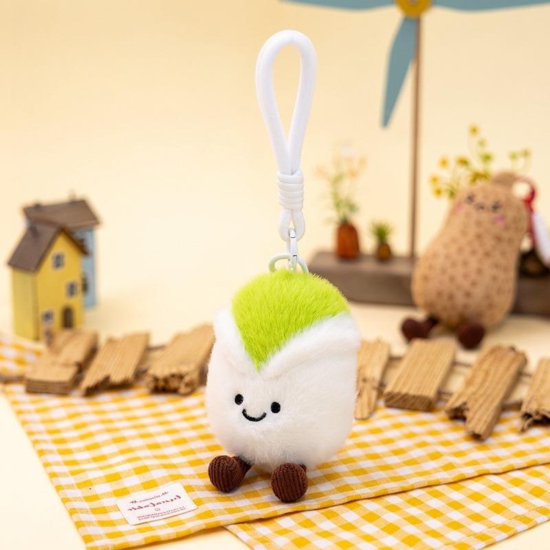 Fun Pistachio Plush Doll Keychains Kawaii Fruit Plushie Pendant Cute Backpack Accessorie Christmas Decorations Gifts for Friends