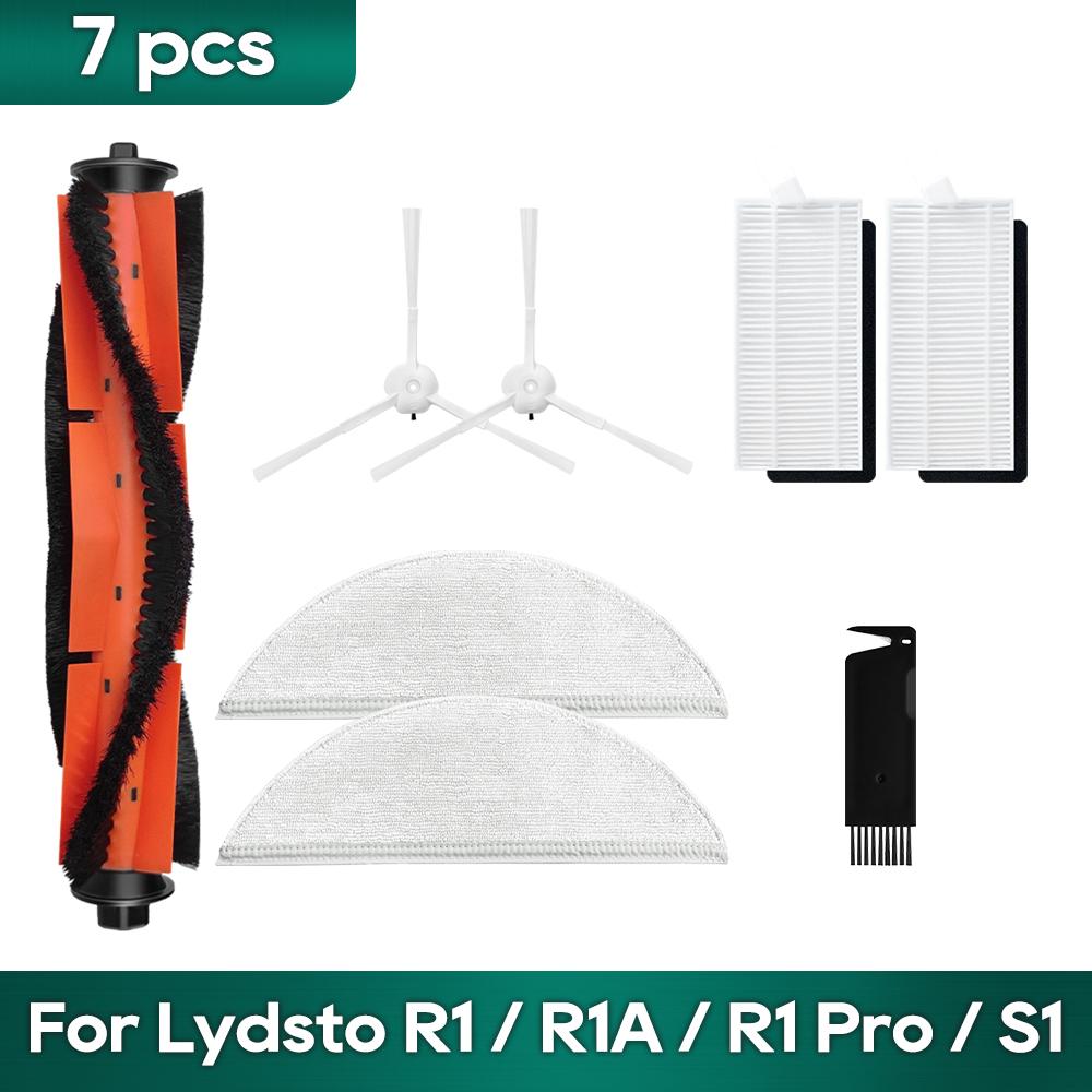 

Подходит для Xiaomi Lydsto R1 /R1A /R1 Pro /S1 /L1 Сменные аксессуары Запасная часть Основная боковая щетка Hepa-фильтр Швабра Пылесборник