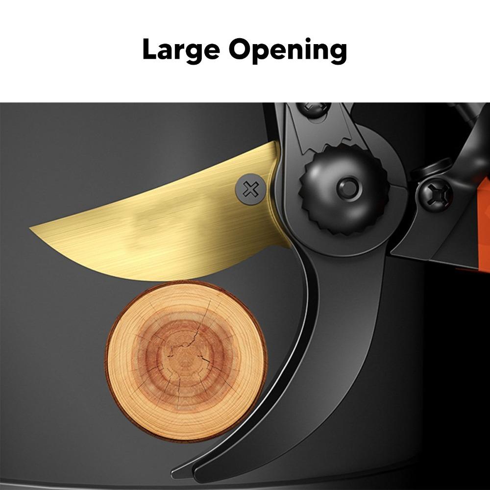Black and Golden Garden Pruning Shears Bypass Design Garden Clippers Professional Bonsai Cutters