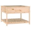 VidaXL Planter with Shelf 111.5x111.5x81 Cm Solid Pine Wood 823801