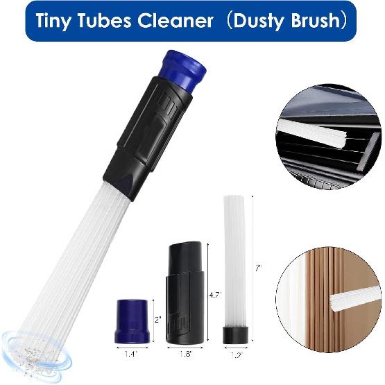 11 PCS Universal 1 1/4 Inch Vacuum Attachments Kit for Shop Vac Accessories with Vacuum Brush Attachments, Flexible Crevice Tool, Hose Adapters for 2