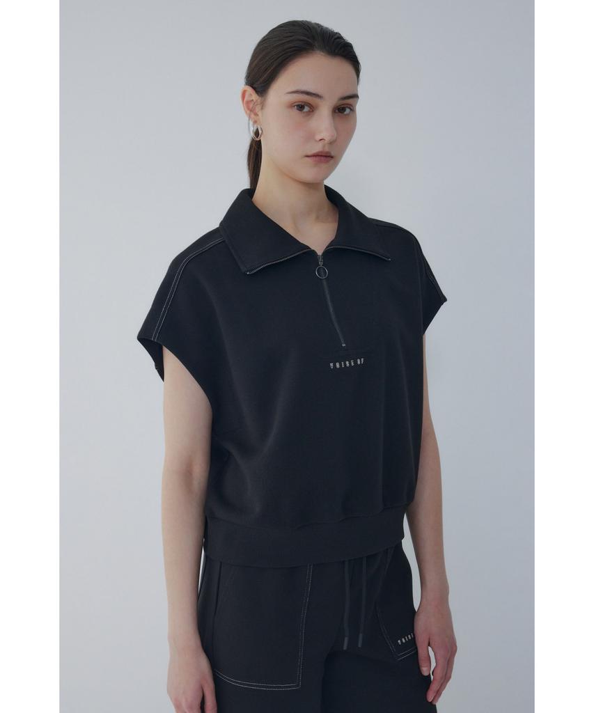 Bobeu Half Zip Jersey T-Shirt_Black 7156240007