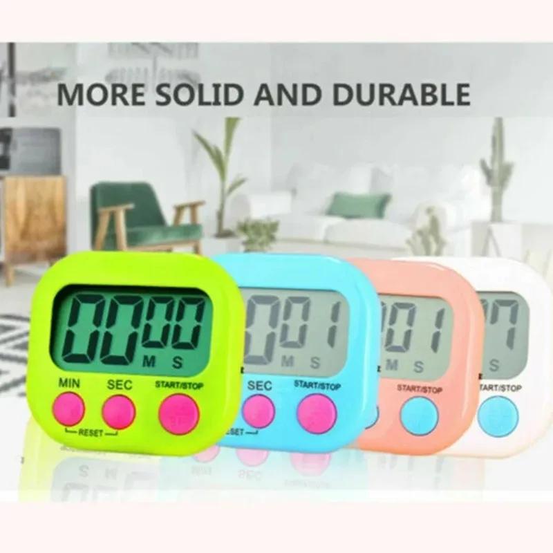 Kreativer LCD Küchentimer Cartoon-Form Multifunktionaler Countdown-Timer Digitaler Alarm für Backen Kochen Sport Erinnerung