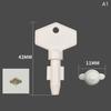 1Pcs Toilet Paper Soap Dispenser Box Lock Plastic Keys Master Tools Part Replacement Accessories For Hotel Home Bathroom