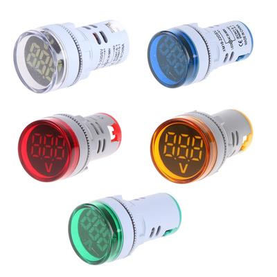 Upgraded Digital Voltmeter Round LED Display Voltage Tester Meter Gauge Durable