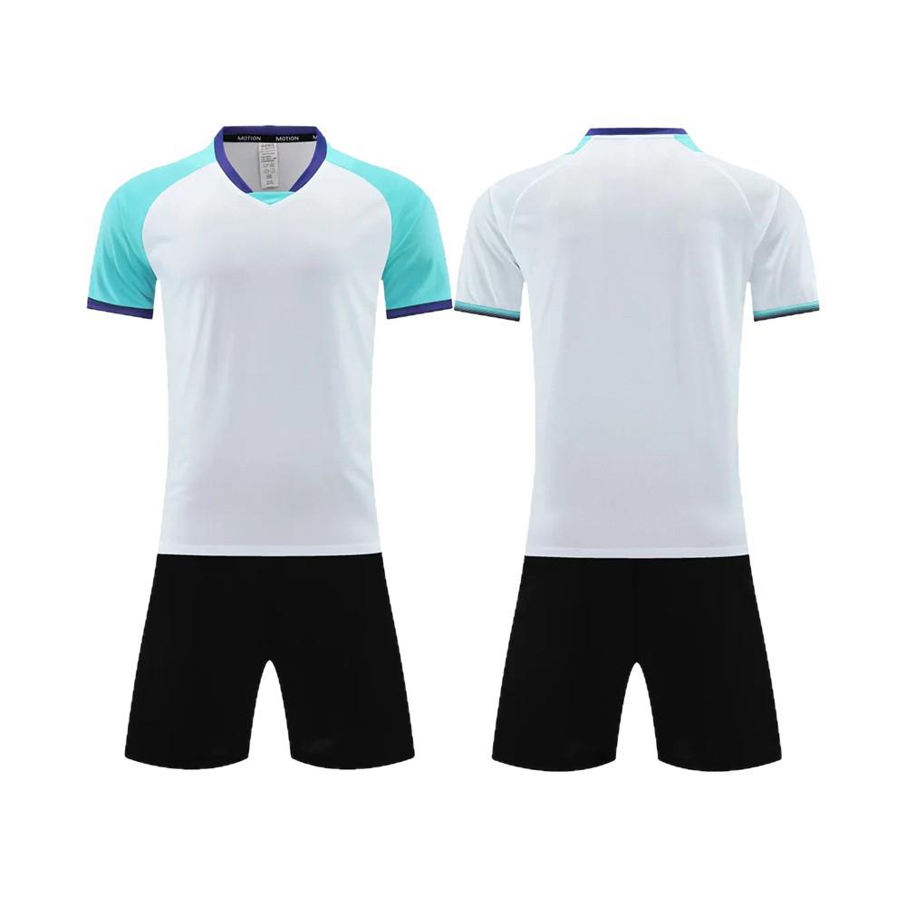 Maillot d'entraînement de football à manches courtes et séchage rapide pour hommes, étudiants et enfants