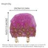 Turban Hat for Women Lace Bead Muslim Hijab Beanie Cap Shinny Bonnet Hat With Beaded Fringe Women's Head Wraps Floral Embroidery Beaded Headwrap Cover