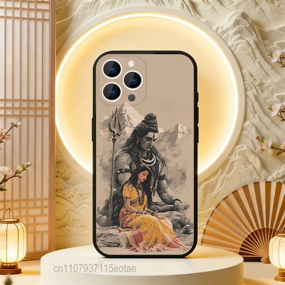 

Lord Shiva M-Mahadev Of India Phone Case Silicone Soft For IPhone 16,17,15,11,13,12,14,Mini,Pro,Max,Plus,Air,E Black iPhone17pro