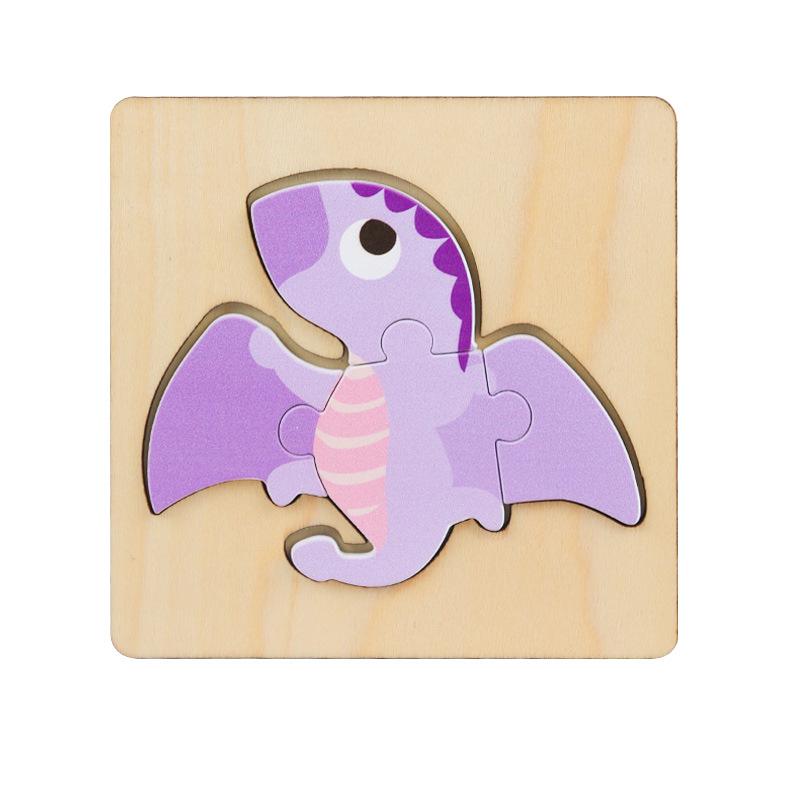 Wooden 3D Geometric Puzzle for Toddlers: Early Education Toy for Ages 1-3
