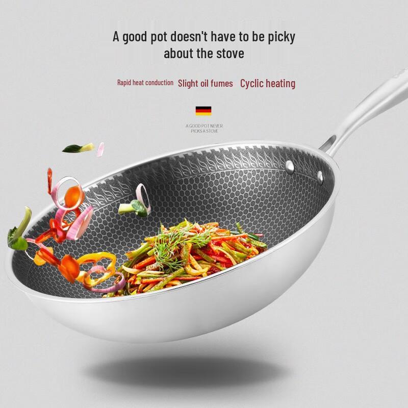 Debo Mario 304 Stainless Steel Wok