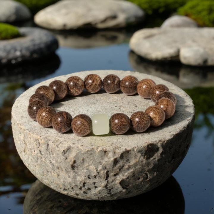 Ретро браслет из сандаловых буддийских бусин для мужчин и женщин