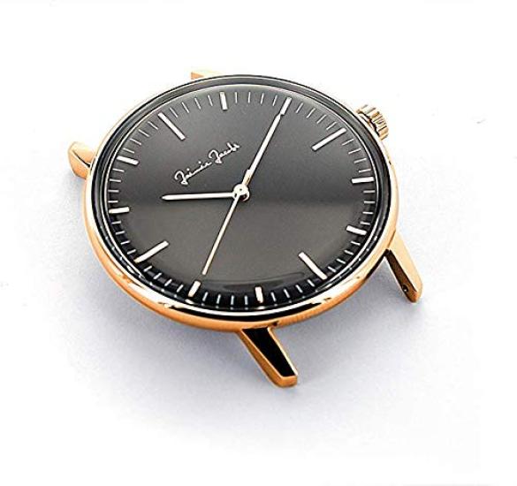 Jaimie Jacobs UHR Schwabing Midnight, Sunrise Watch, Made In Germany (Dial Black, Case Rose Gold)