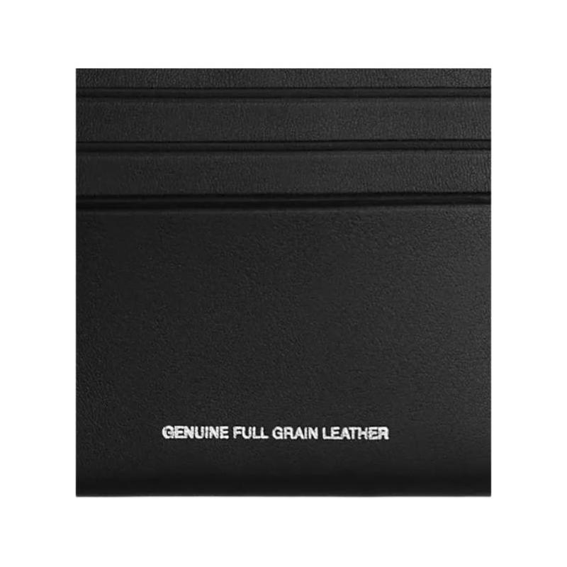 Coach Ellie 10 Elephant Pattern Cow Leather Card Holder Men's Black Black