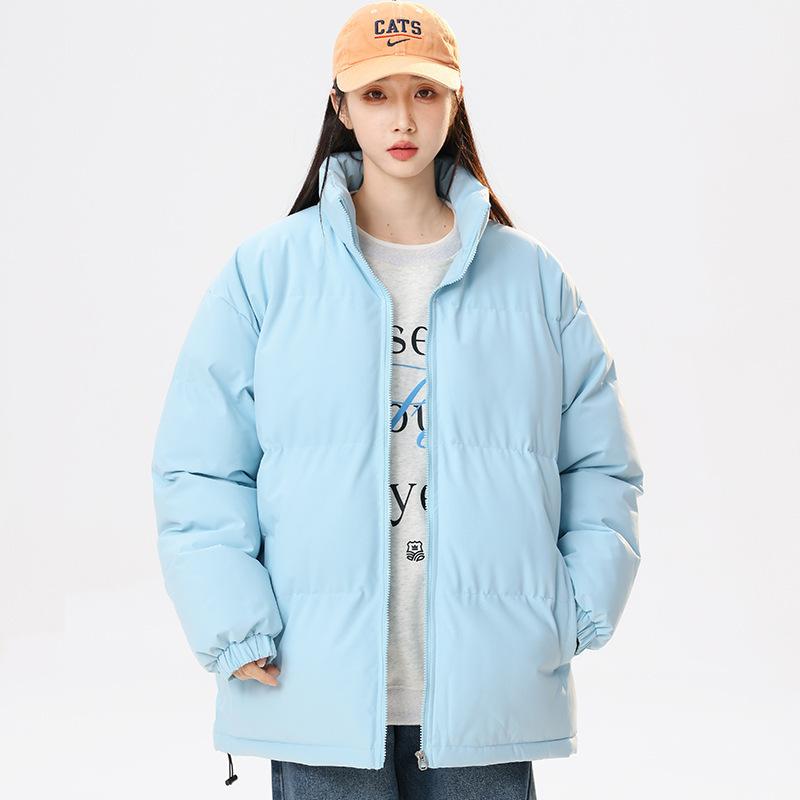Winter cotton-padded clothes men's and women's fashion thickened cotton-padded jackets stand-up collar bread clothes Hong Kong style men's