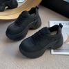Small Man Thick-soled Heightening Father Shoes Women's Autumn New Lace-up Muffin Shoes Casual Sports Board Shoes