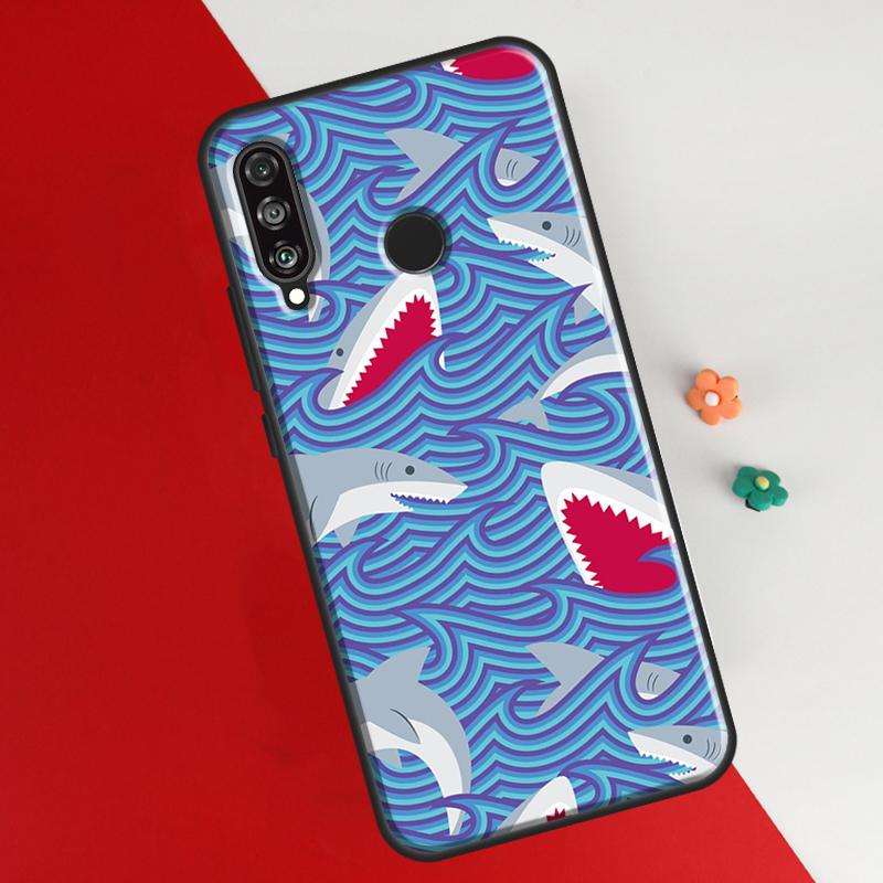 

Чехол Ferocious Shark Animal для Honor 50 8X 9X 10i, чехол для Huawei P30 P40 Lite P50 P20 Pro P Smart 2019 Nova 5T Huawei P50 Pro