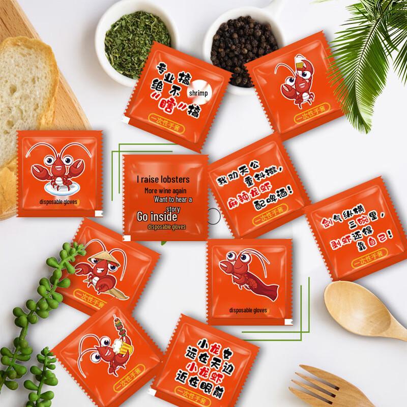 Changbaosen Individually Wrapped Disposable Gloves (600 x 2-Count Packs)