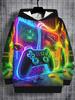 Children's clothing, boys' hoodies, long sleeved 3D printed spring and autumn casual outdoor fashion tops