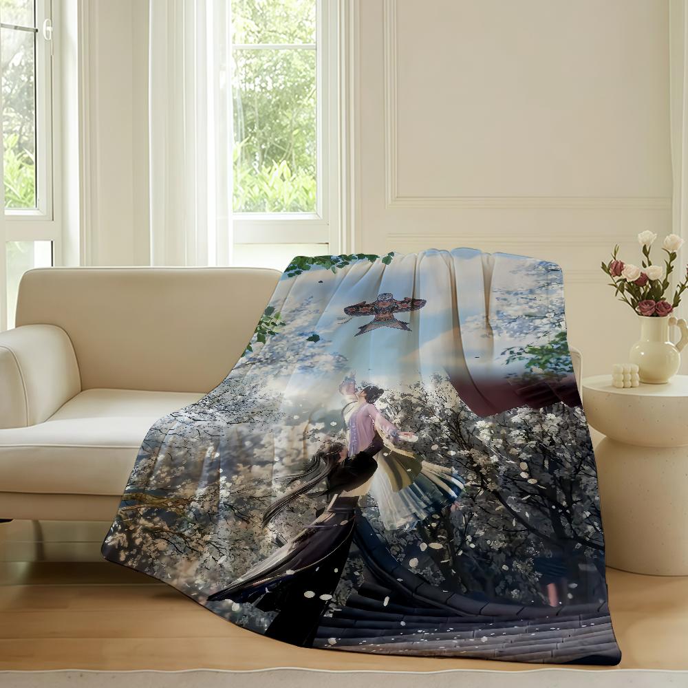 Zayne Love and Deepspace Game Blanket Warm Soft Suitable For Bedroom Sofa Bed Living Room Office Travel Camping Gifts
