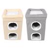 Indoor Cat House Winter Warm Cat House 3 Tier Pet Cave Foldable Cat Bed for Indoor Home